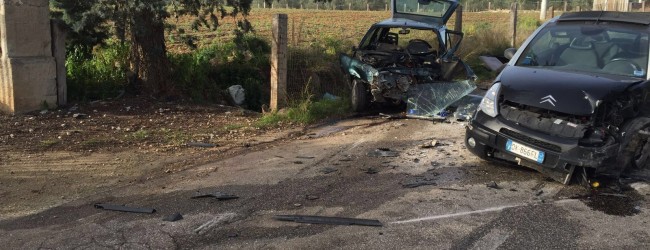 Sp 13 Andria-Bisceglie – Grave incidente frontale: due feriti