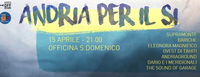 Andria – “Ferma le trivelle”: musica e informazione all’Officina San Domenico