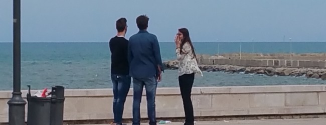 Trani – Pericolo nei pressi del castello, muretto non a norma. La segnalazione di un turista