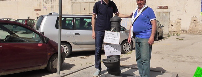 Trani – Nuovo look per la fontana del quartiere Stadio