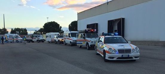 Andria – Terremoto, partita la Colonna Mobile delle Misericordie di Puglia