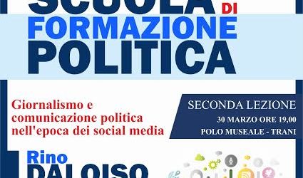 Trani – Scuola di formazione politica: giornalisti a confronto