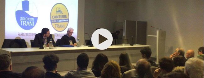 Trani – Scuola di formazione politica: in molti all’incontro con l’ex sindaco Tarantini