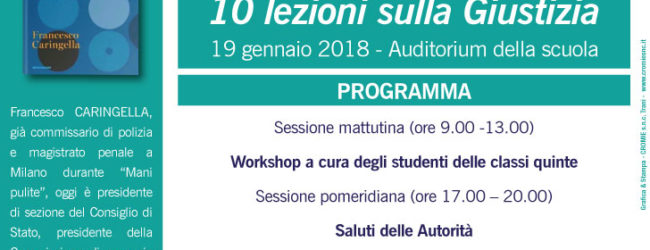 Trani – Giornata della legalità e della cittadinanza attiva al liceo “Vecchi”