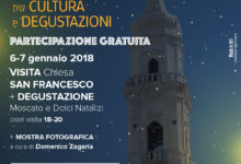 “WEEKEND tra CULTURA e DEGUSTAZIONI”: il 6 e 7 ed il 13 e 14 gennaio, chiese di San Francesco e San Domenico