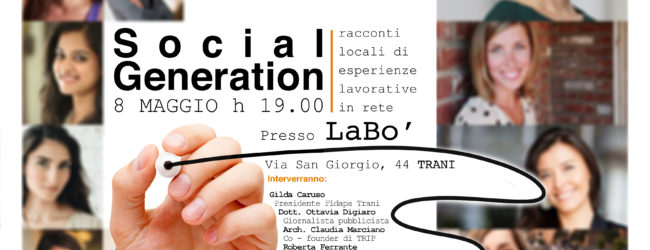 Trani – Fidapa day: incontro Social Generation sui social network