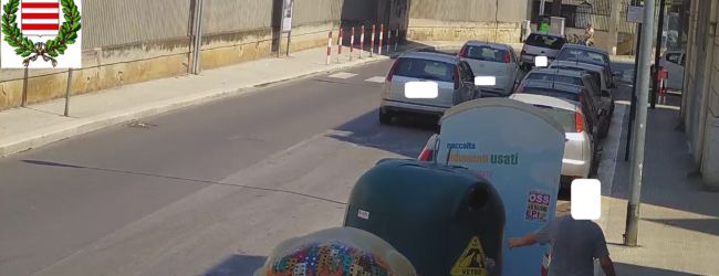 Barletta – Abbandono illecito di rifiuti. Videosorveglianza e sanzioni da 600 euro. Foto e Video