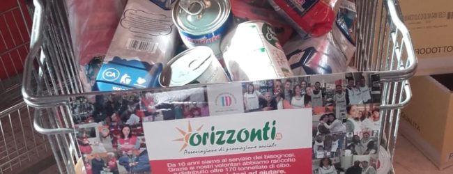 Orizzonti, raccolta alimentare: Trani città record