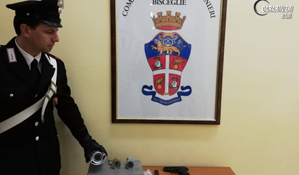 Bisceglie – Carabinieri: arrestati coniugi per droga e detenzione arma