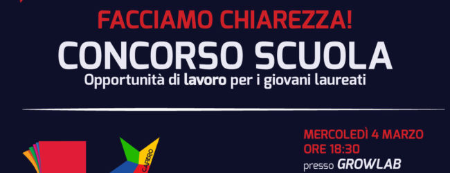 Barletta – “Concorsi Scuola: Facciamo chiarezza”